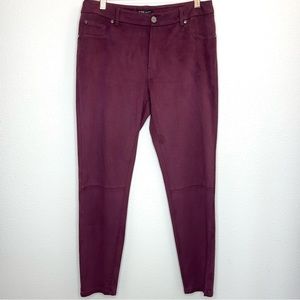 Velvety Burgundy Pant Size 8